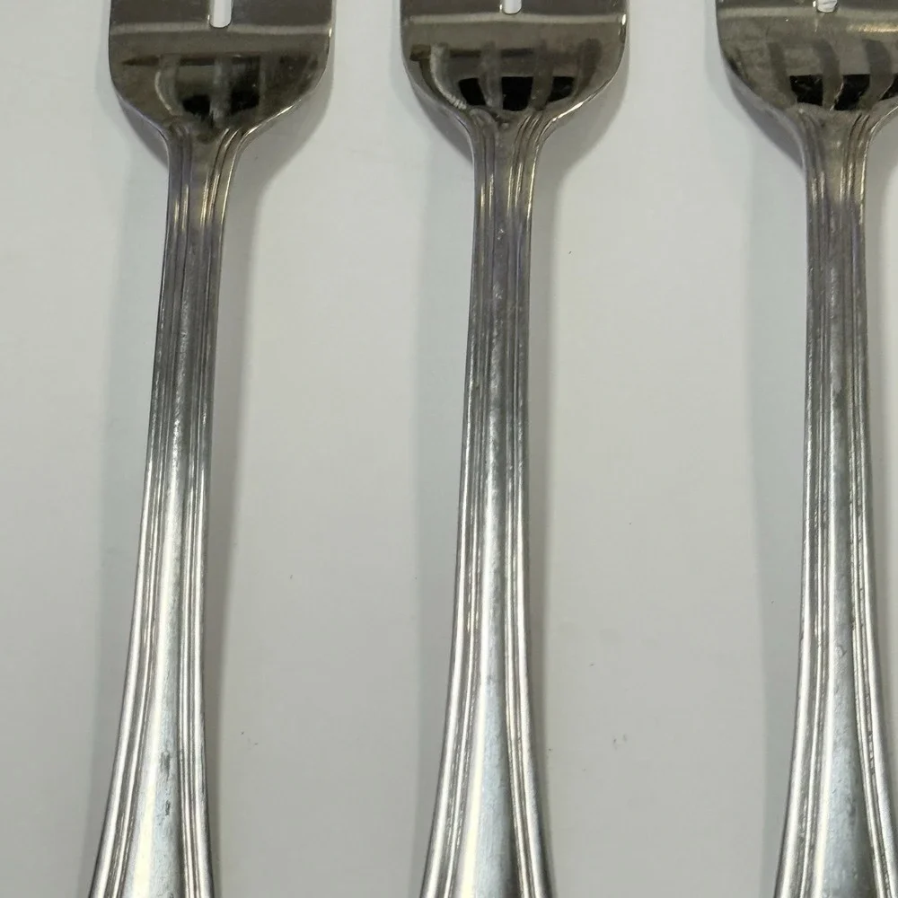 Pfaltzgraff Flatware ** Discontinued Radiants Pattern **Set Of 3 Dinner Forks